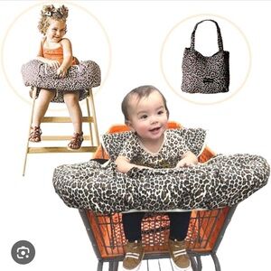 Leopard Baby Shopping Cart & High Chair Cover